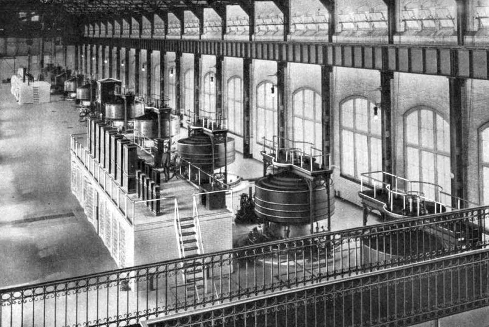 Westinghouse alternating-current generators at Niagara Falls